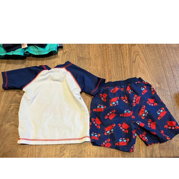 Boys Swim Trunks Rash Guard Lot 18M, 18-24M, Swiggles, Old Navy, Cat & Jack - Picture 3 of 12